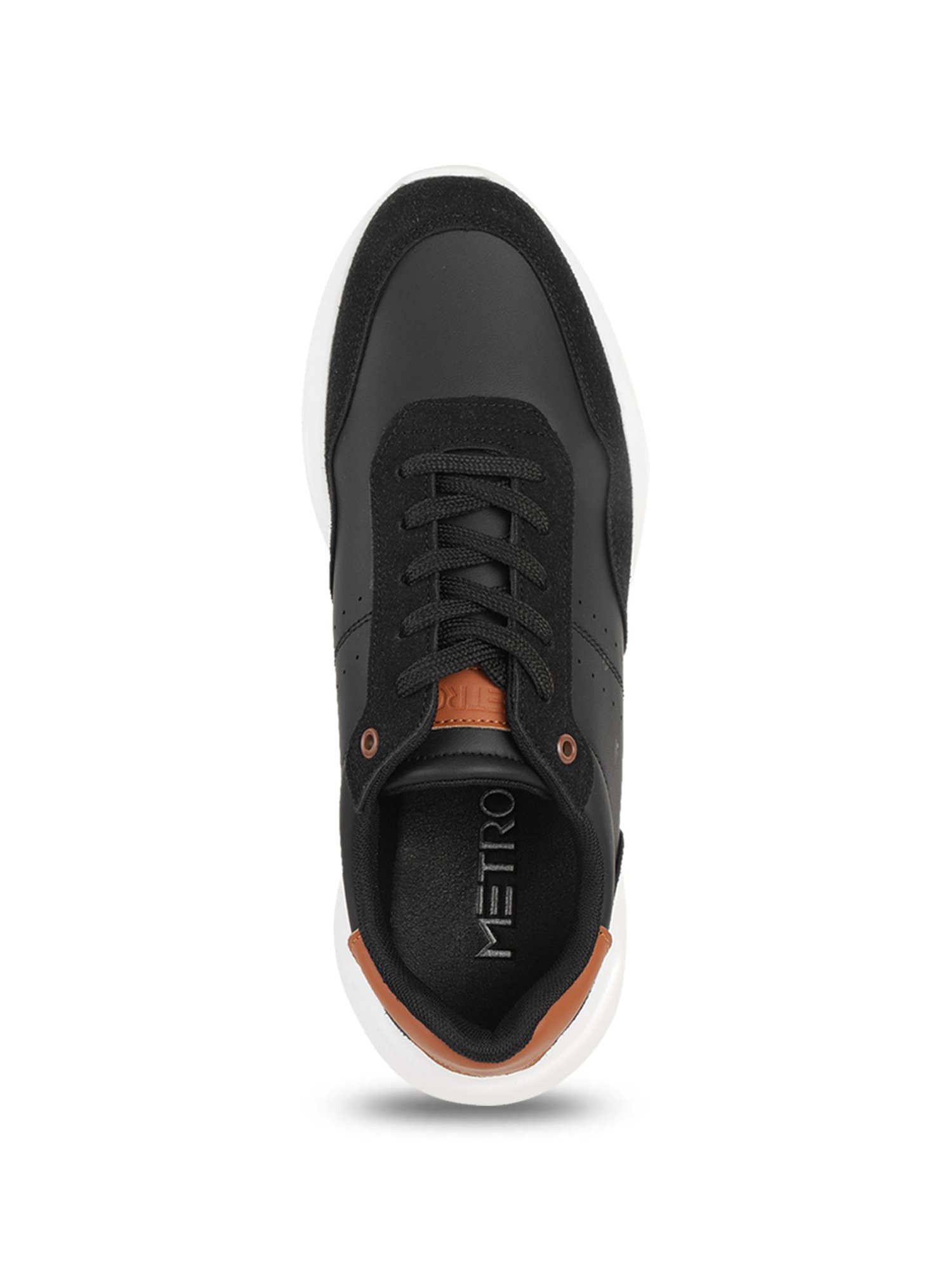 Metro Men's Black Casual Sneakers