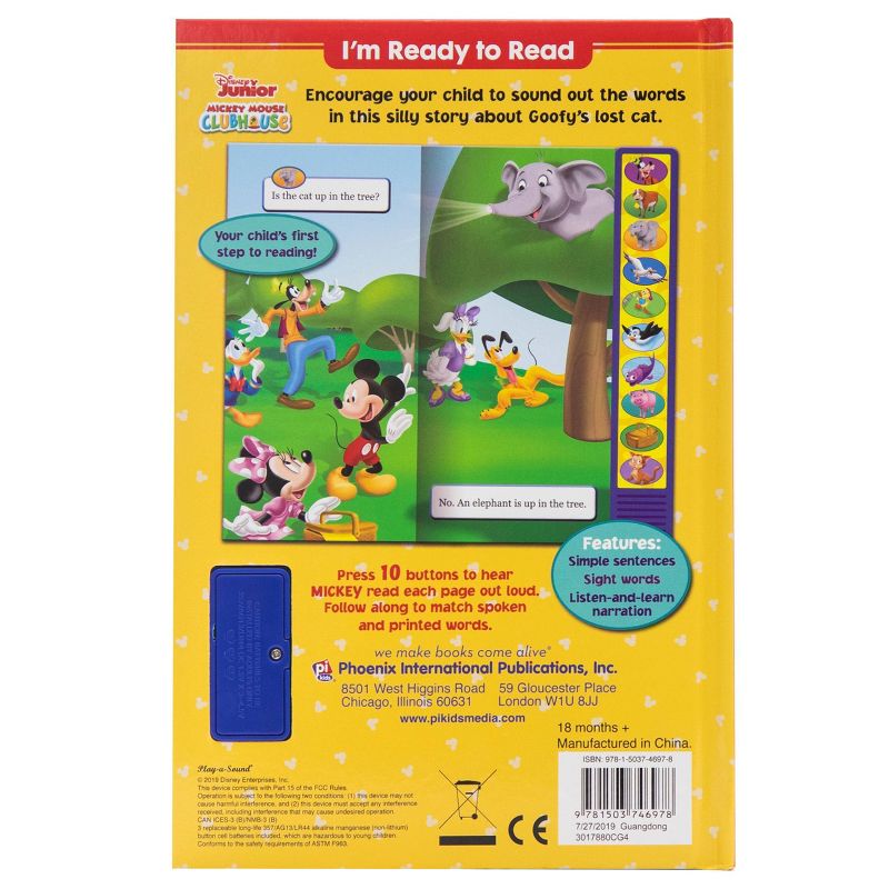 Disney Mickey Mouse - I'm Ready to Read - Sound Book (Hardcover)