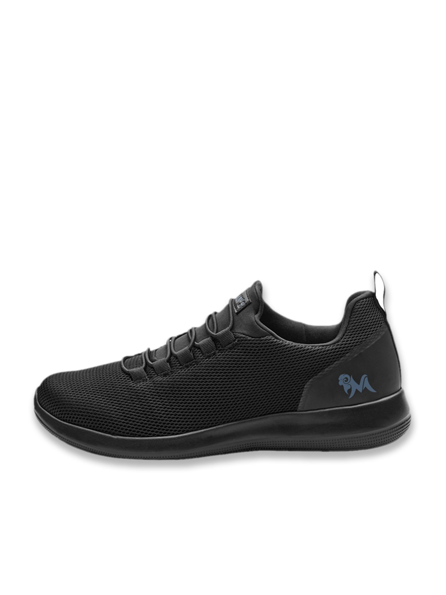 Neemans Men's Light Walkers Black Running Shoes
