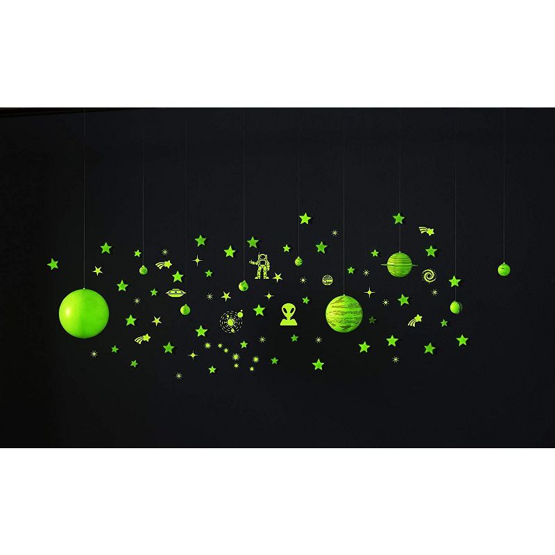 Educational Insights GeoSafari Glow-in-the-Dark Planets & Stars Set, Ages 8 and up, (60+ pieces)