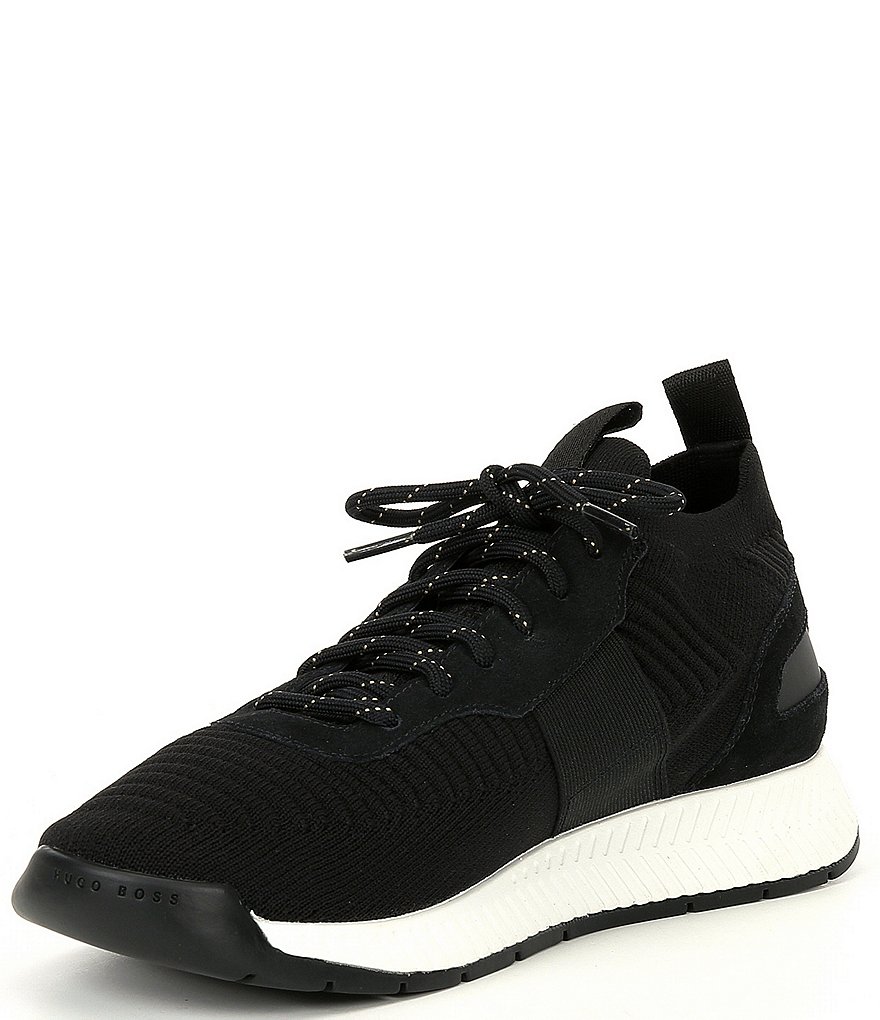 Hugo Boss Men's Titanium Running Knit Sneakers