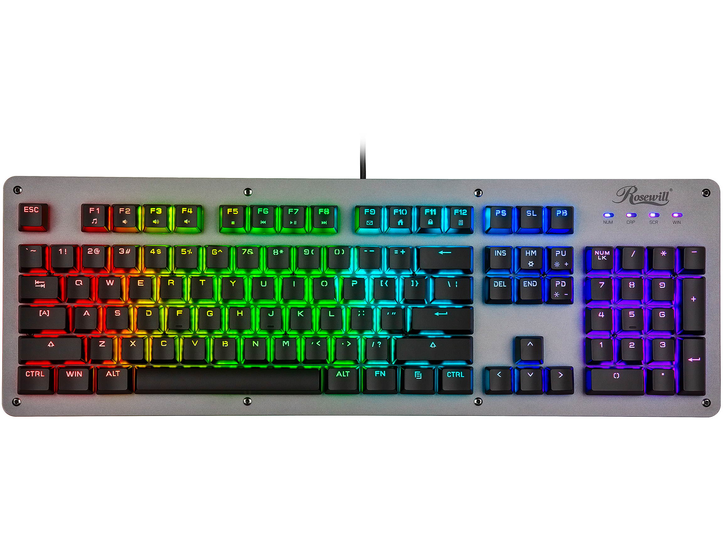 Rosewill NEON K52 RGB Waterproof Membrane Mechanical Gaming Keyboard