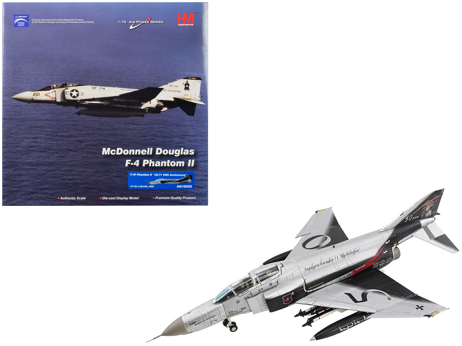 McDonnell Douglas RF-4E Phantom II Fighter Aircraft 57-6907 JASDF "501 SQ Final Year 2020" "Air Power Series" 1/72 Scale Model by Hobby Master