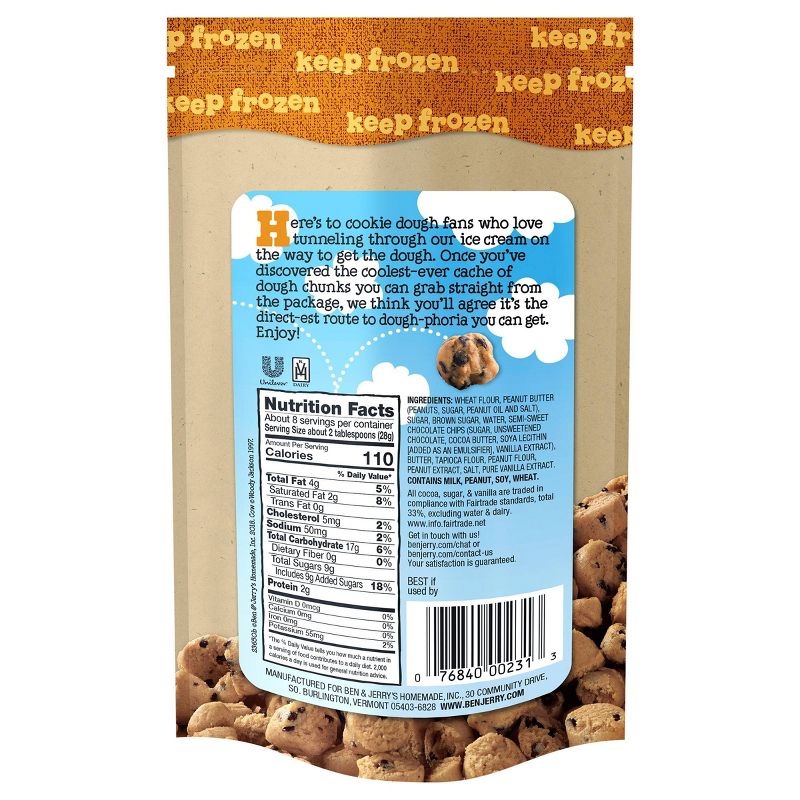 Ben & Jerry's Peanut Butter Chocolate Cookie Dough Bites - 8oz