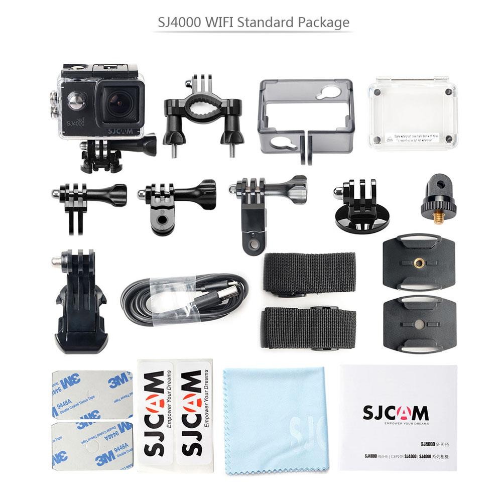 SJCAM SJ4000 WiFi Action Camera 1080P 2.0 inch Screen HD Diving 30M Waterproof Mini Camcorder - White