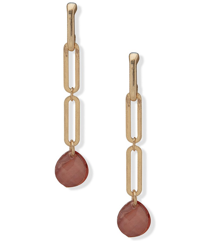 Lonna & Lilly Link Drop Linear Earrings