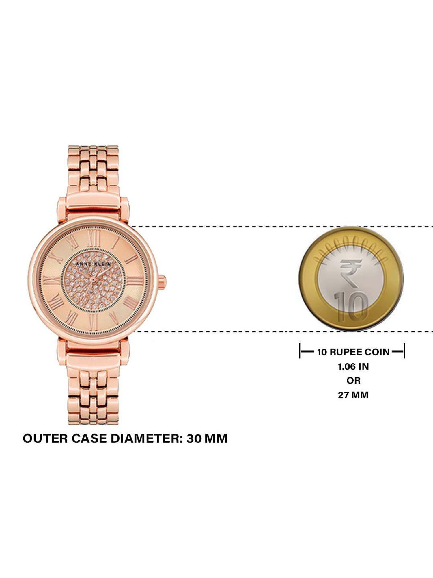 Anne Klein NEAK3872RGRG  Analog Watch for Women