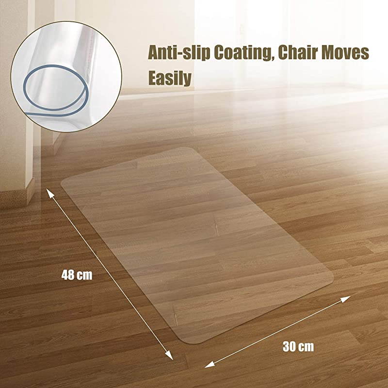 Clear Chair Mat Hard Floor Use 48 x 30 Transparent Office Home Floor Protector mat Chairmats 30 X 48 Rectangle