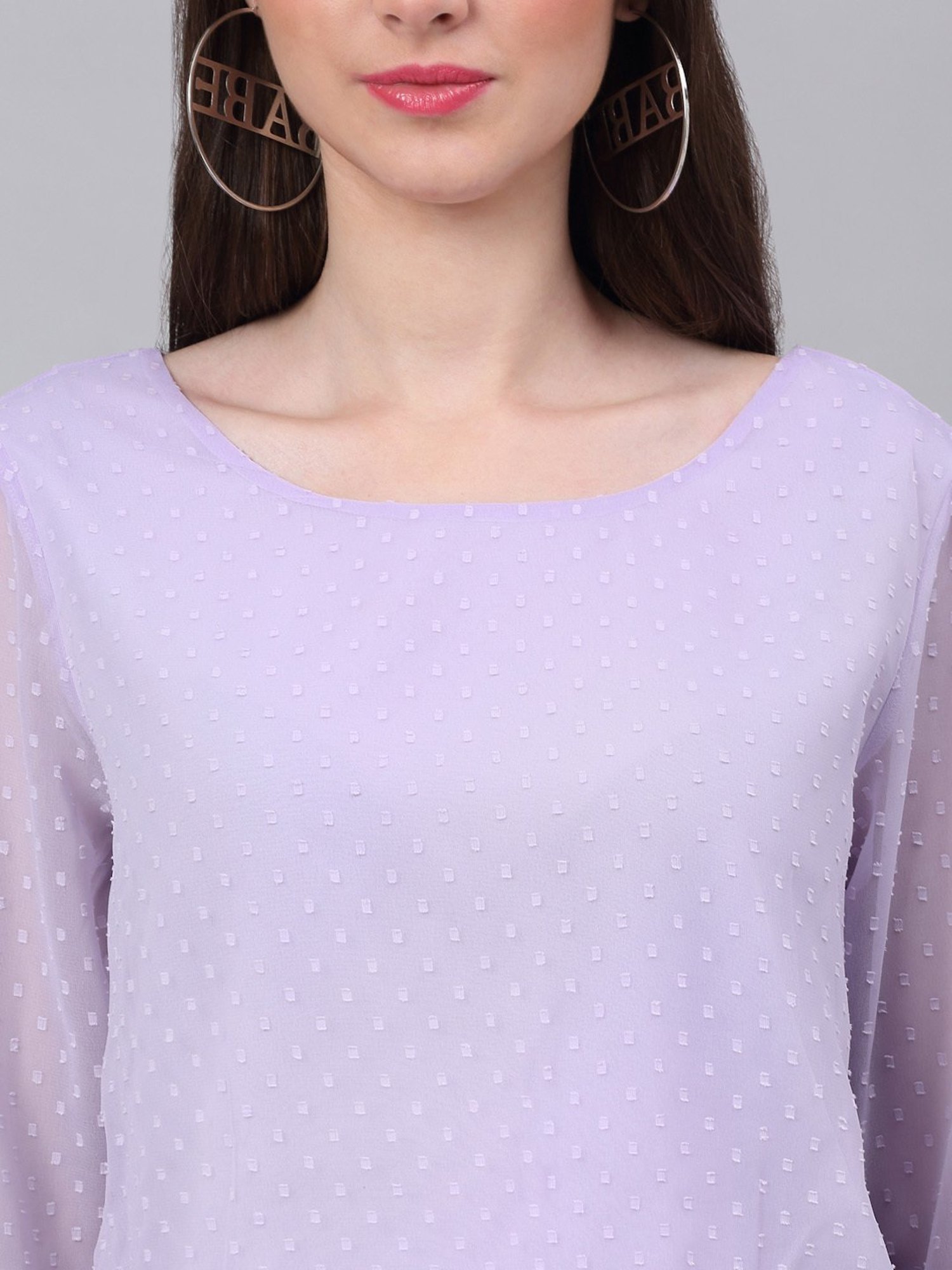 NEUDIS Lavender Textured Top