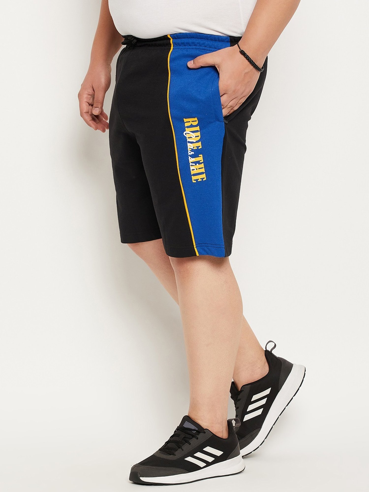 Bigbanana Black Regular Fit Printed Shorts