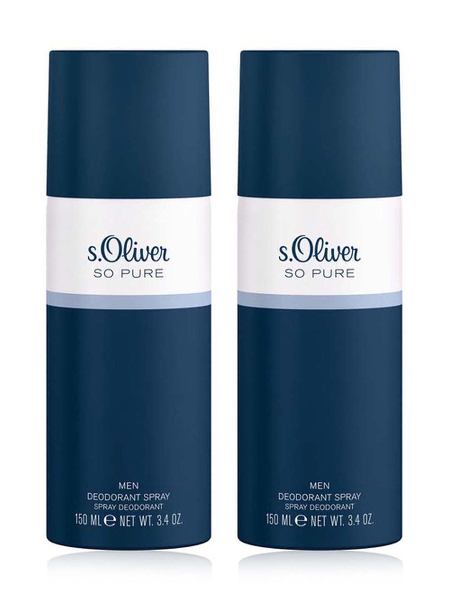s.Oliver So Pure Man Deodorant Aerosol Spray (Pack of 2)