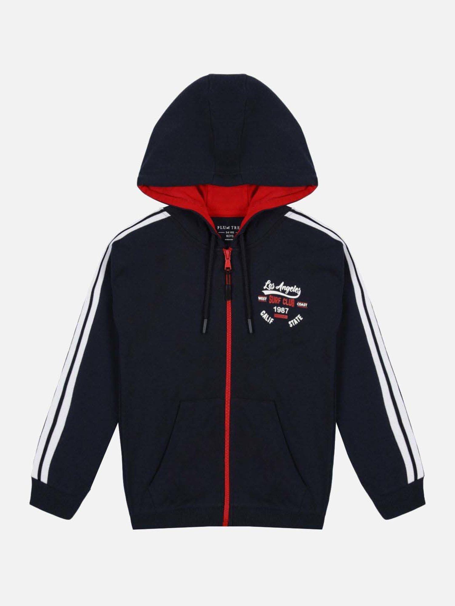 Allen Solly Junior Orange Cotton Regular Fit Full Sleeves Sweatshirt