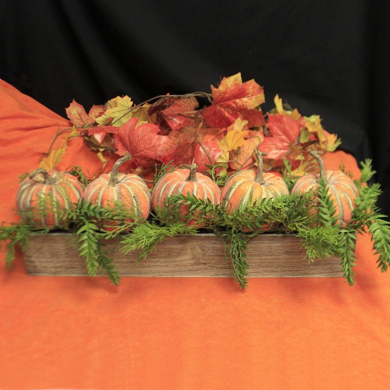 Home Decor 7.0" Window Box Pumpkin Box Lg Fall Thanksgiving  -  Decorative Figurines
