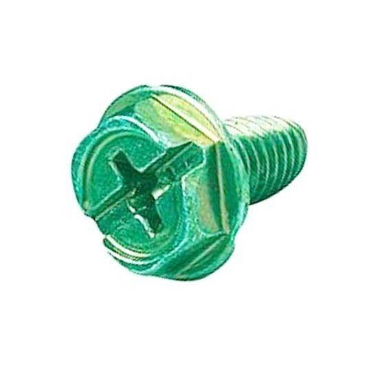 Eagle Green Grounding Screws Hex 100 Pack Thread Forming Hex Ground Wire Screw