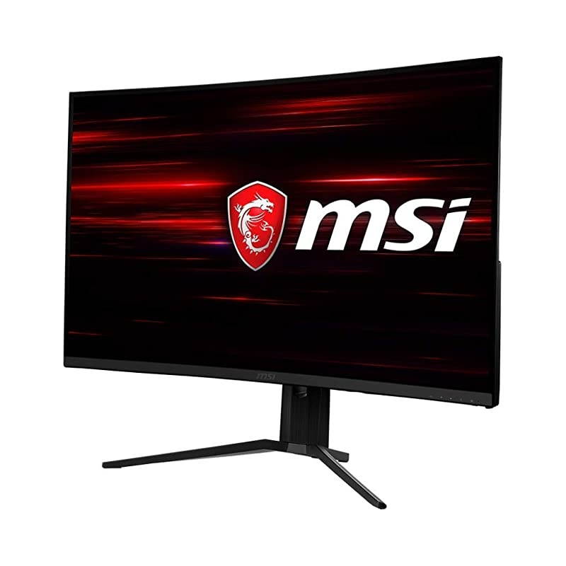 32" Full HD RGB LED Non-Glare Super Narrow Bezel 1ms 2560 x 1440 144Hz Refresh Rate Free Sync Height Adjustable Curved Gaming Monitor (Optix MAG321CQR),Black