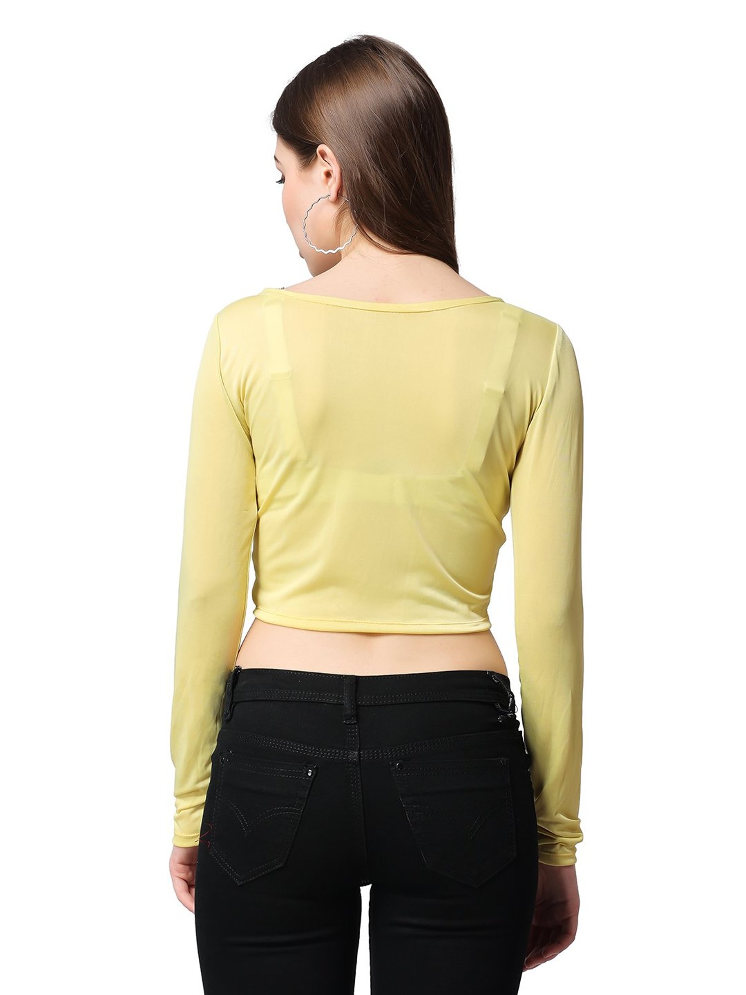Cation Lime Green Crop Top