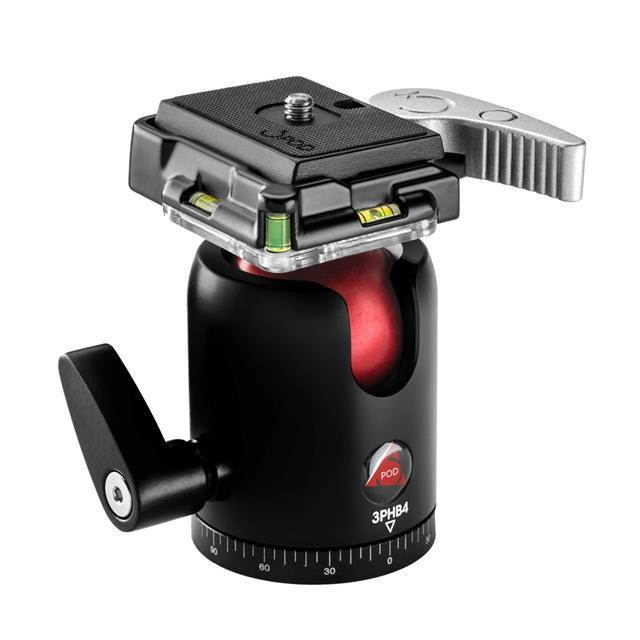 3Pod B4 B Series Single Lever Travel Ball Head (Load Capacity 17.6 lb) #3P-H-B4