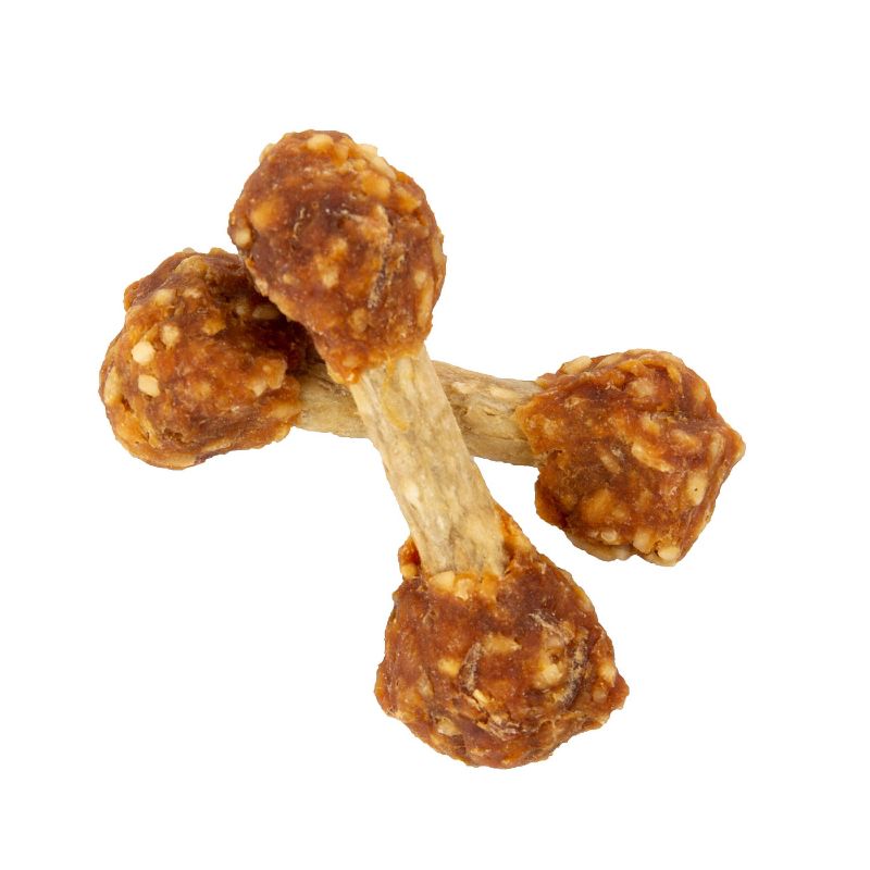 Good 'n' Fun Dumbbell Chicken Rawhide Dog Treats - 4oz