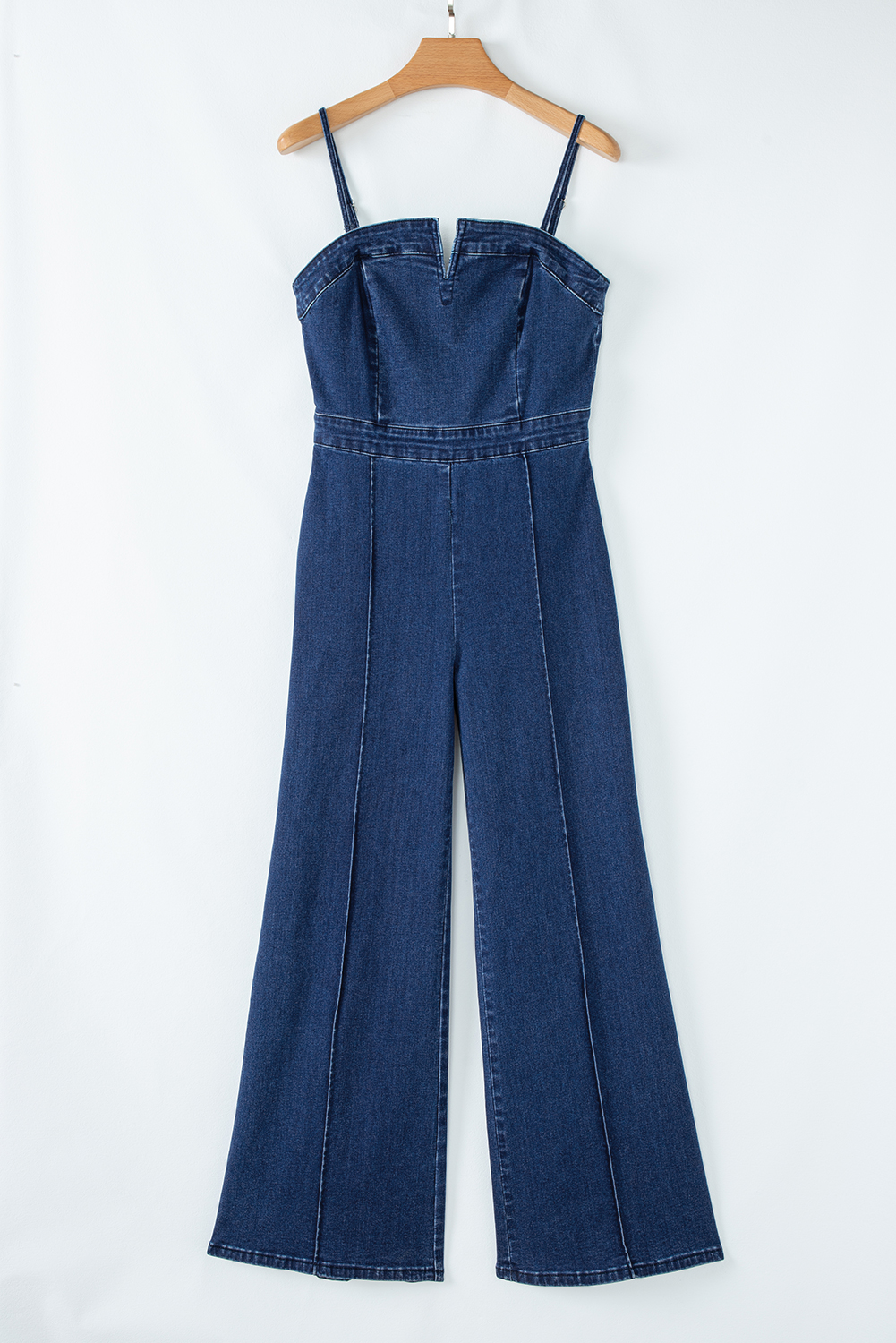 Gray Textured Wide Leg Overall with Pockets