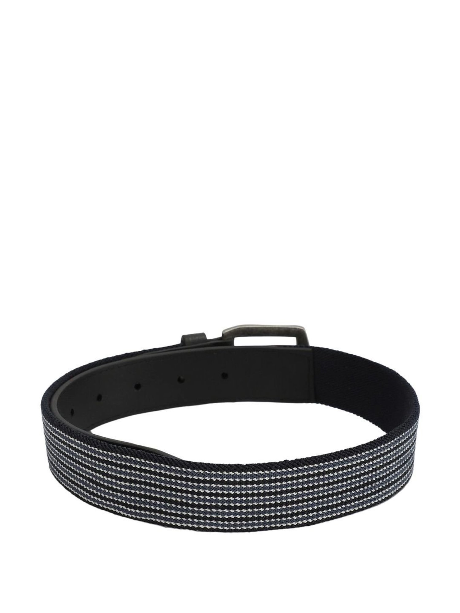 Antony Morato Black Leather Solid Waist Belt