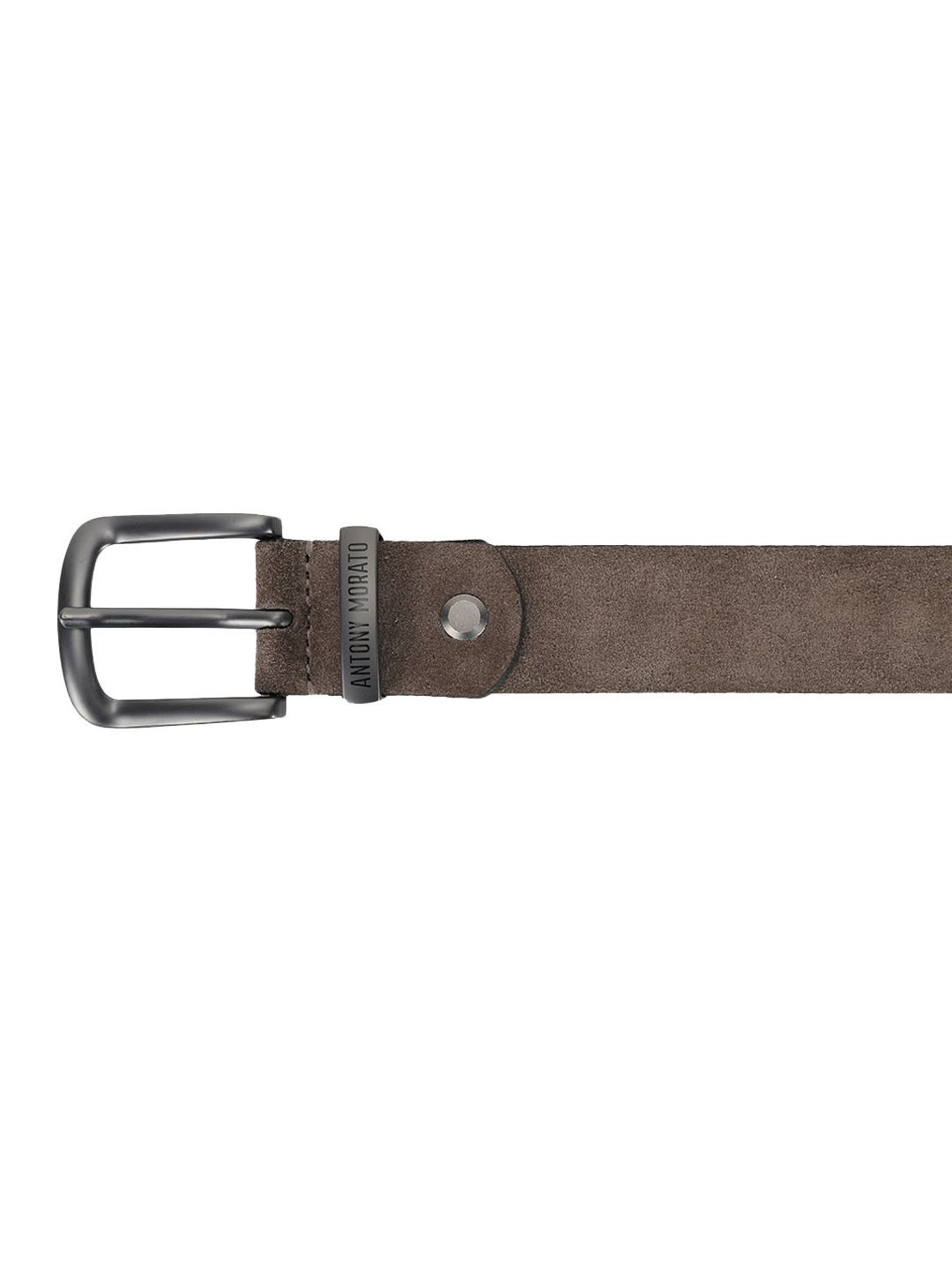 Antony Morato Beige Leather Textured Waist Belt