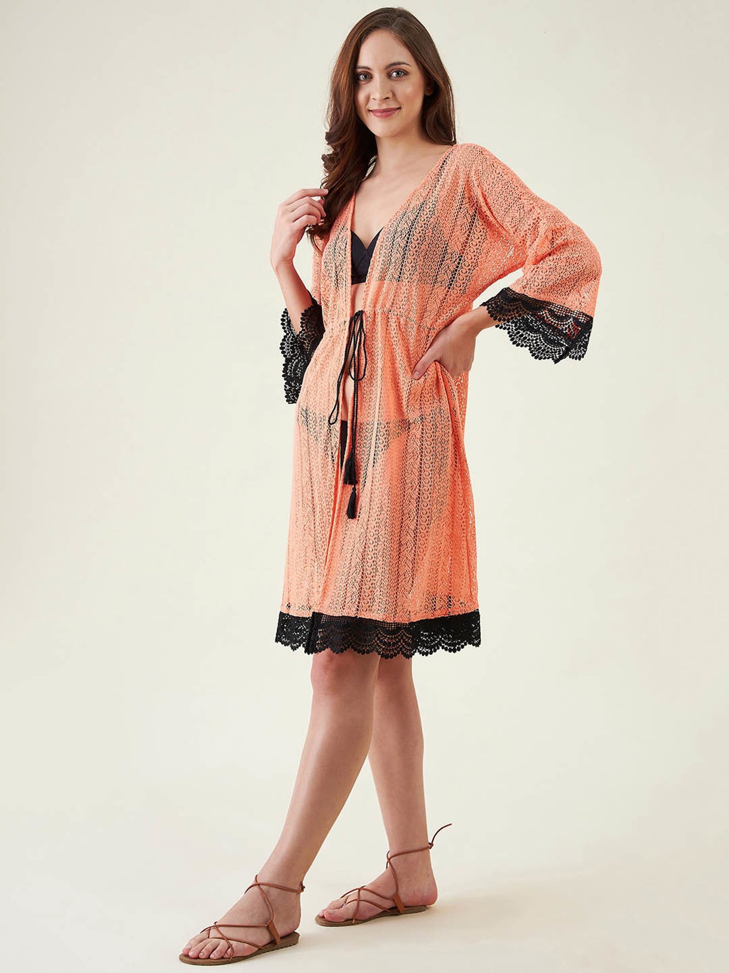 The Kaftan Company Peach Cover Up