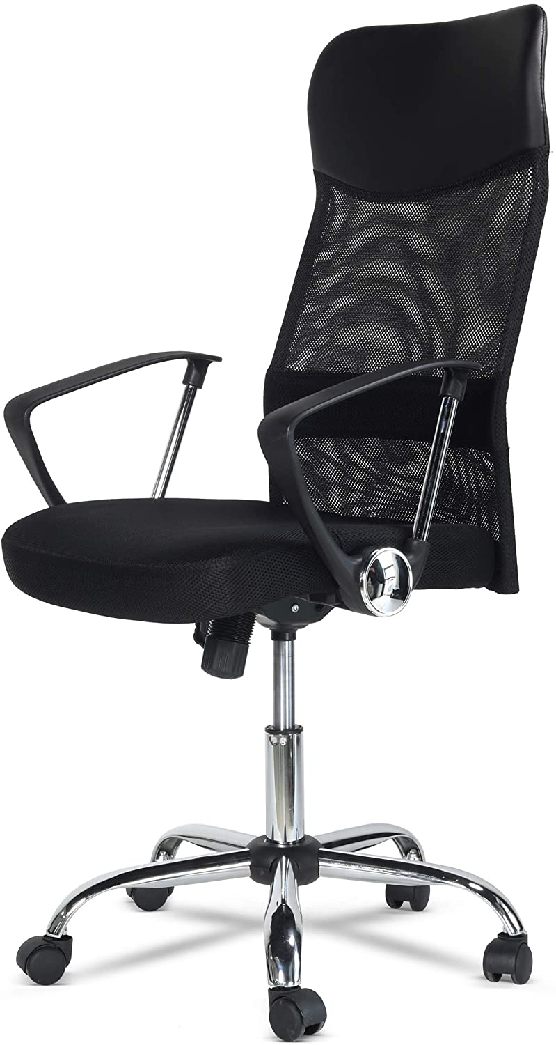 High Curved Back Executive Mesh Home Office Desk Computer Chair Ergonomic Height Adjustable Swivel Seat (9767)