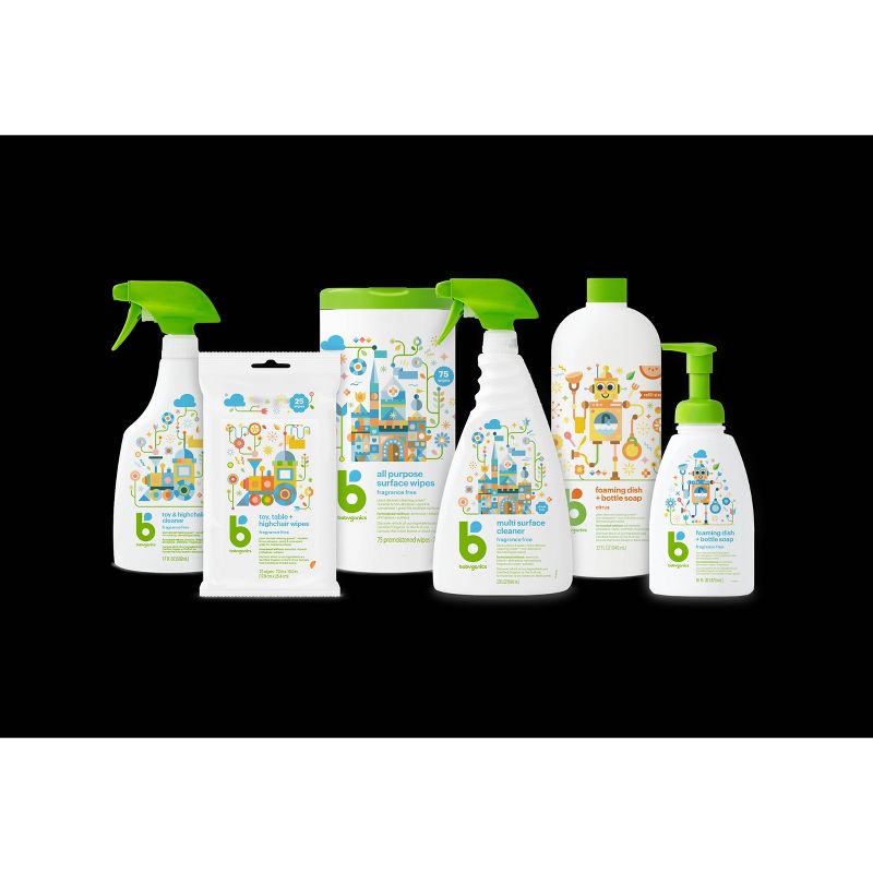 Babyganics Toy And Table Wipes - 25ct