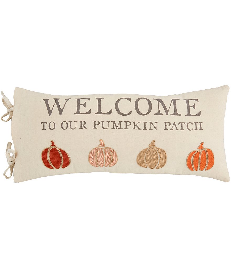 Mud Pie Festive Fall Collection Pumpkin Patch Canvas Pillow
