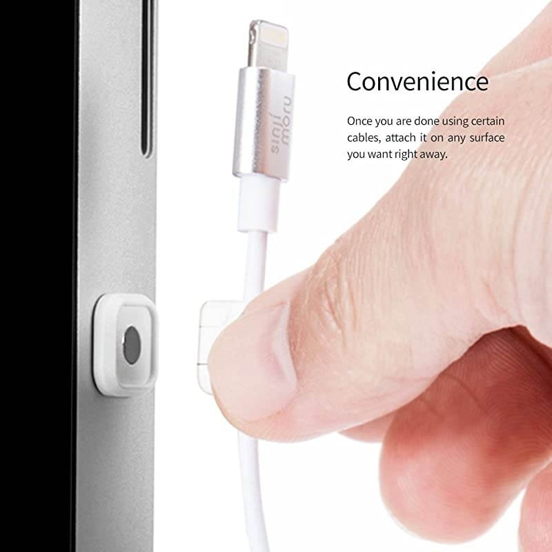 Magnetic Cable Clips Multipurpose Cable Management for Car and Office Supplies Self Adhesive Cable Organizer Clip Magnetic Cable Holder White 3 Pack