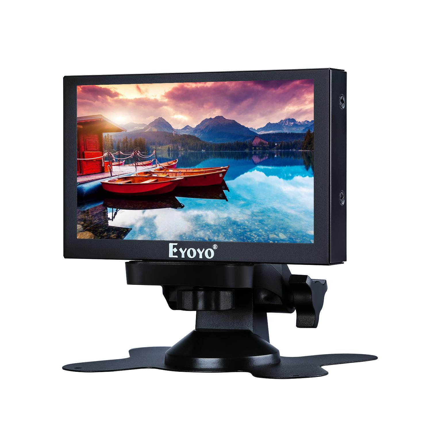 Eyoyo 5" Mini HDMI Monitor 800x480 Car Rear View TFT LCD Screen Display with BNC/VGA/AV/HDMI Input