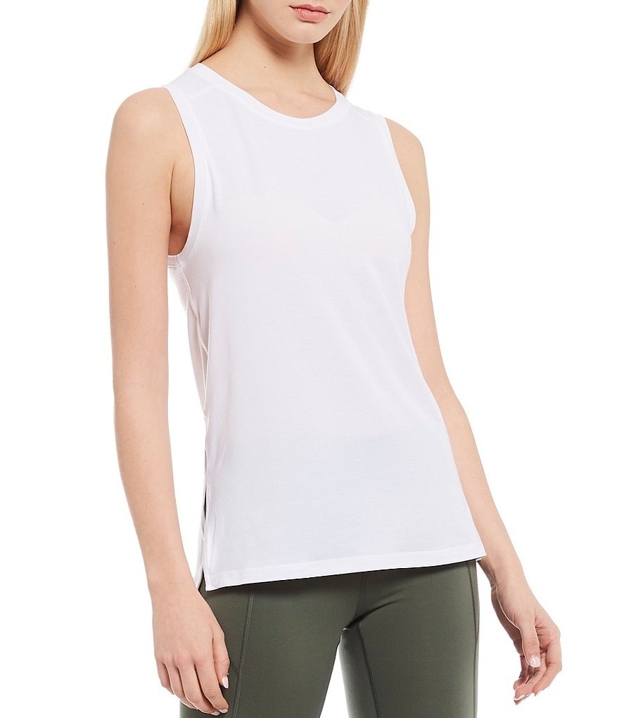 IBKUL Kimmy Print Long Sleeve Mock Neck Active Top