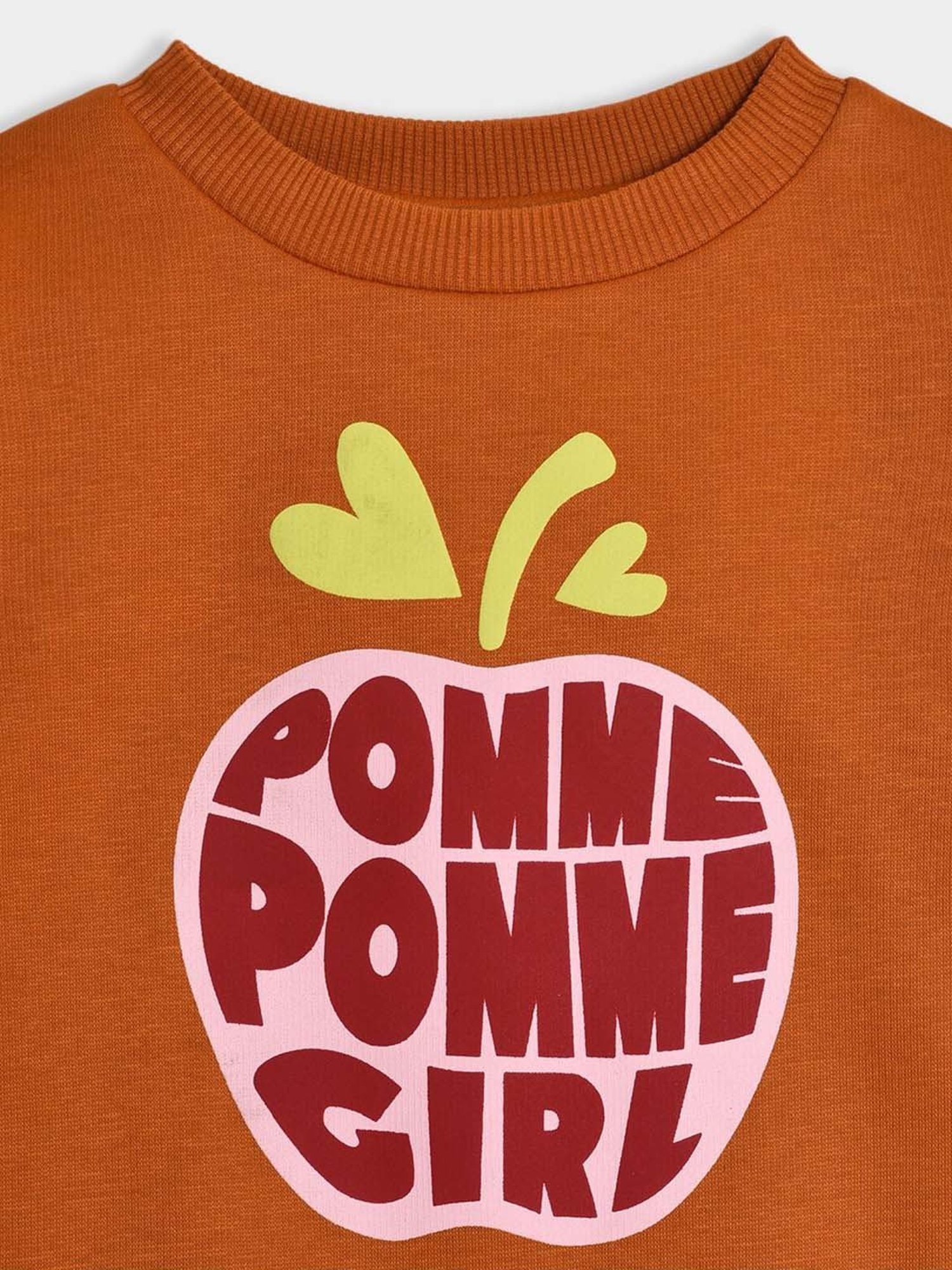 MiArcus Girls Brown Printed Full Sleeves Sweatshirts & Hoodies