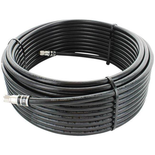 Wilson RG11 75ft Black Cable with F-Male Connectors - 951175