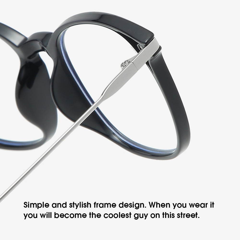 LG8815 Blue Light Blocking Glasses Frame Light Plastic&Metal Eyeglasses Frame for Man and Woman Anti Glare