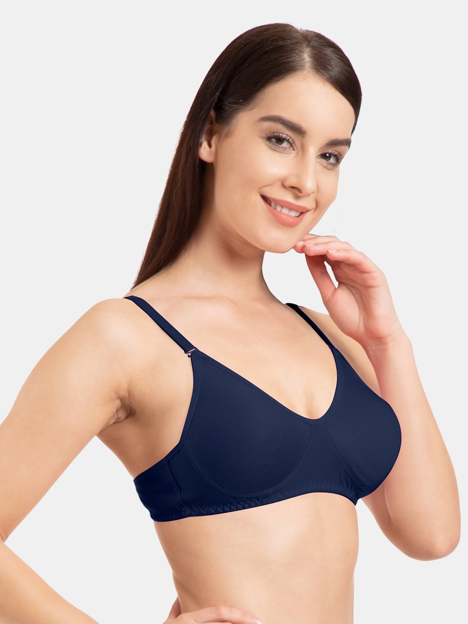 Tweens Navy Non Wired Non Padded T-Shirt Bra