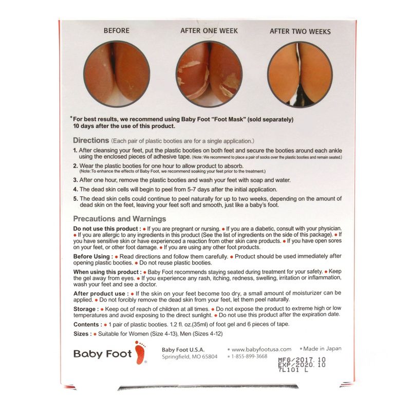 Baby Foot Exfoliation Foot Peel - Lavender - 2.4 fl oz