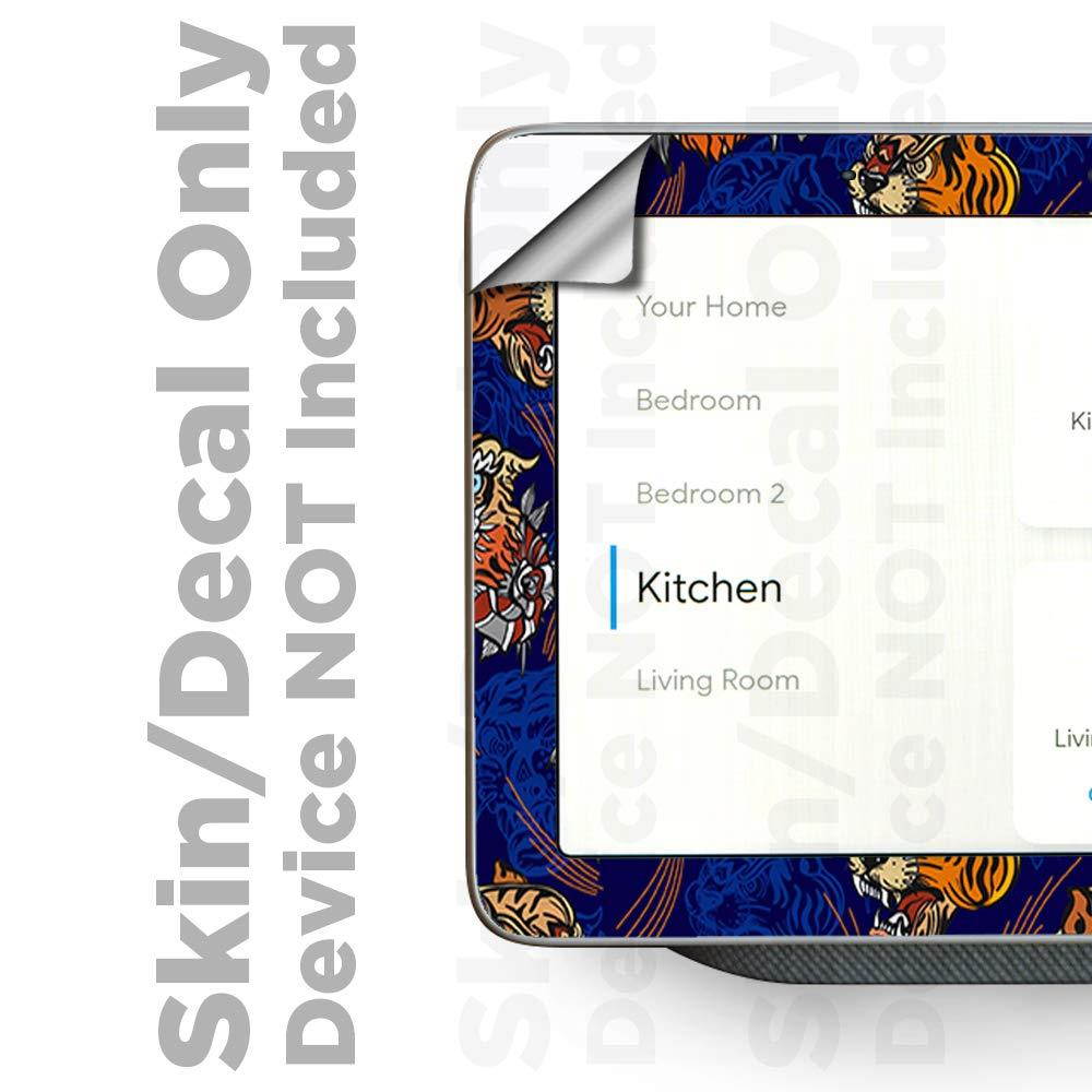 Skin Decal Vinyl Wrap for Google Home Hub | Decal Stickers Skins Cover |Tattoo Tigers Heads Roses Pattern