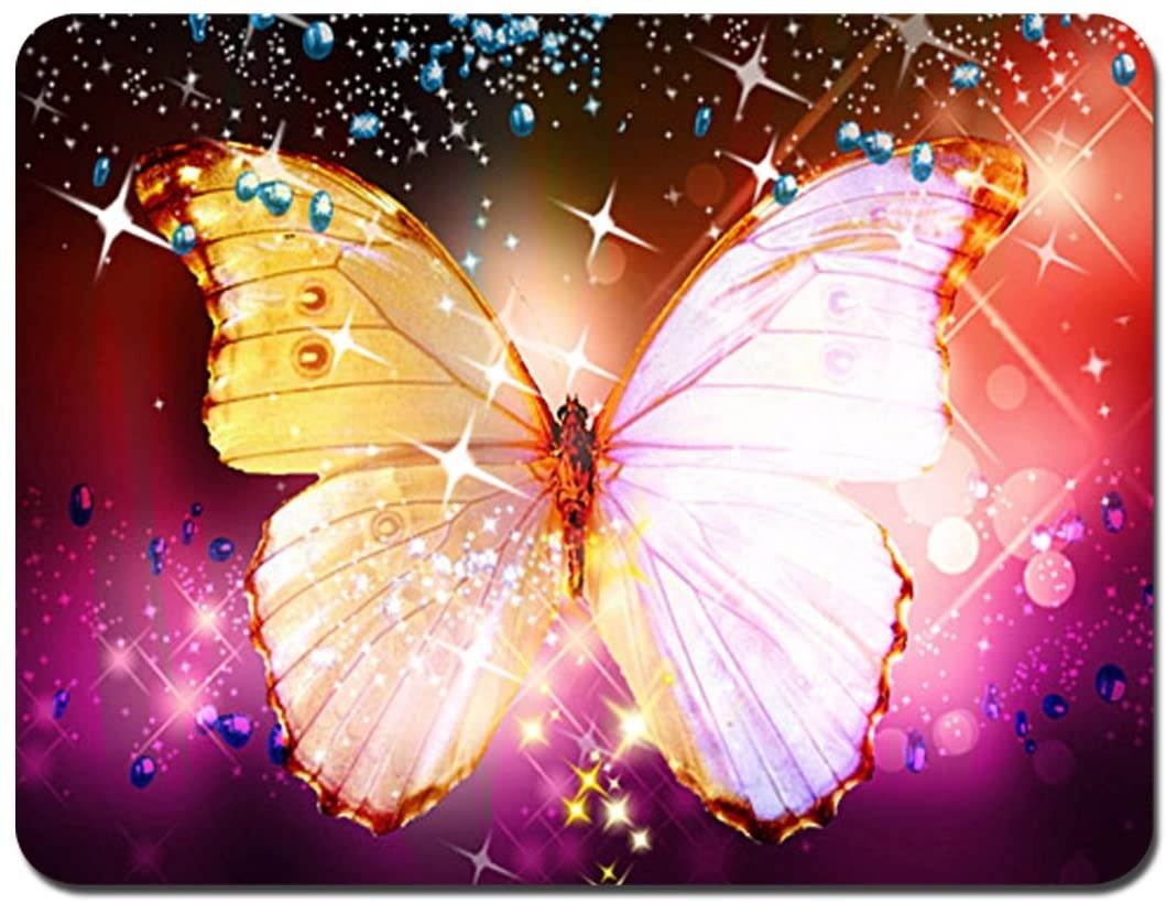 Meffort Inc Standard 9.5 x 7.9 Inch Mouse Pad - Big Butterfly