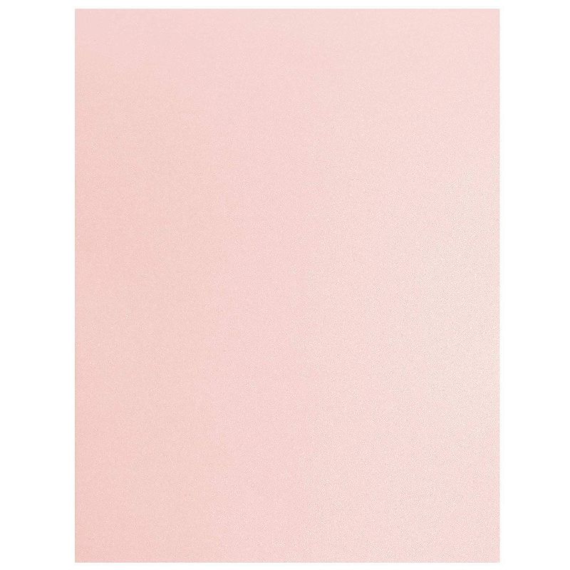 Paper Junkie 96 Sheets Pink Metallic Cardstock Paper for Card Making, 8.5 x 11 In