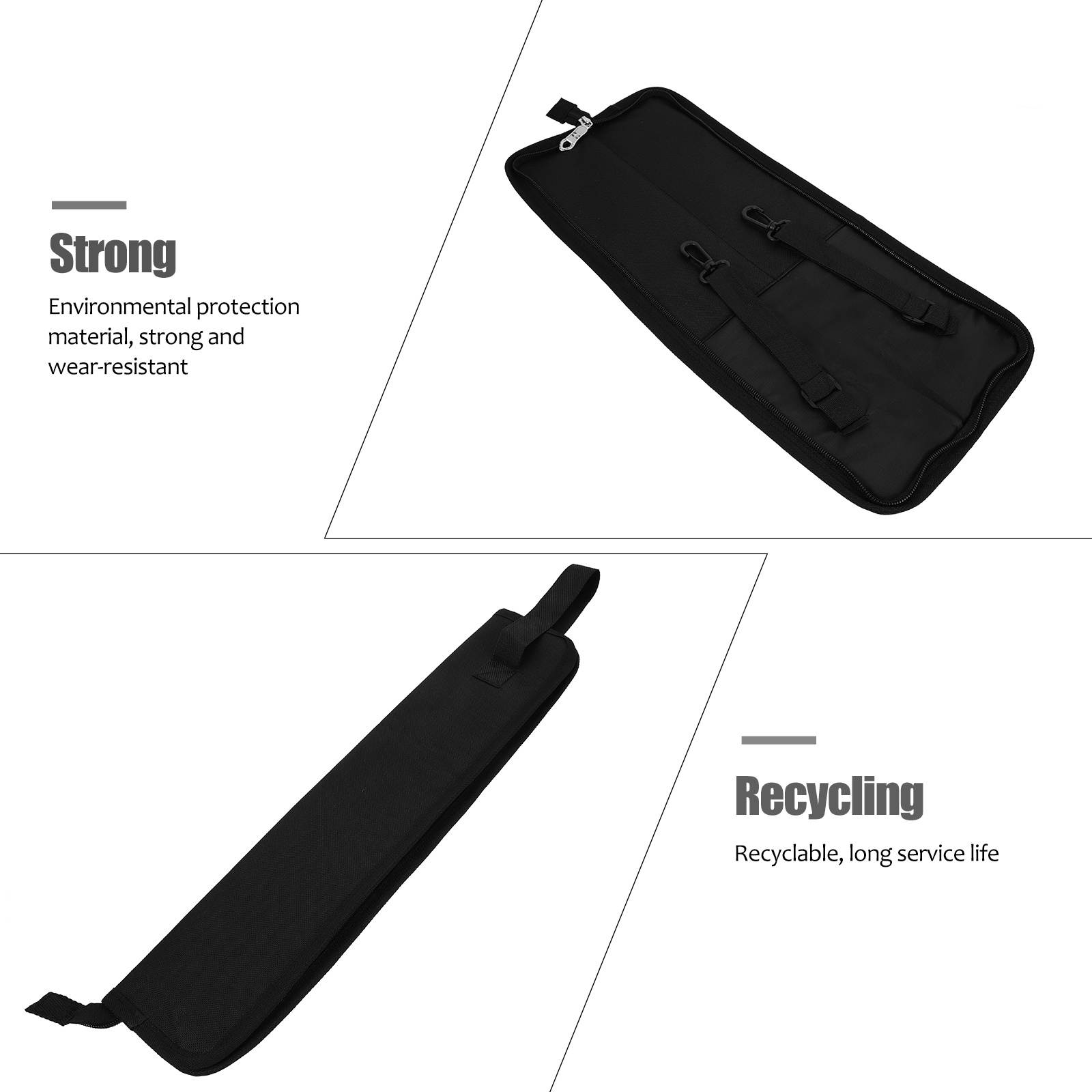 Portable Drum Stick Bag Thicken Drumsticks Package Storage Case Accessory