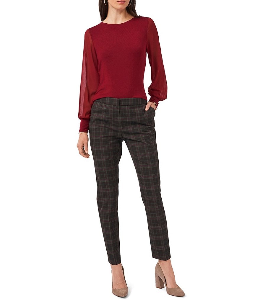 Eva Varro Solid Knit Jersey Banded Hem Pull-On Harem Pants