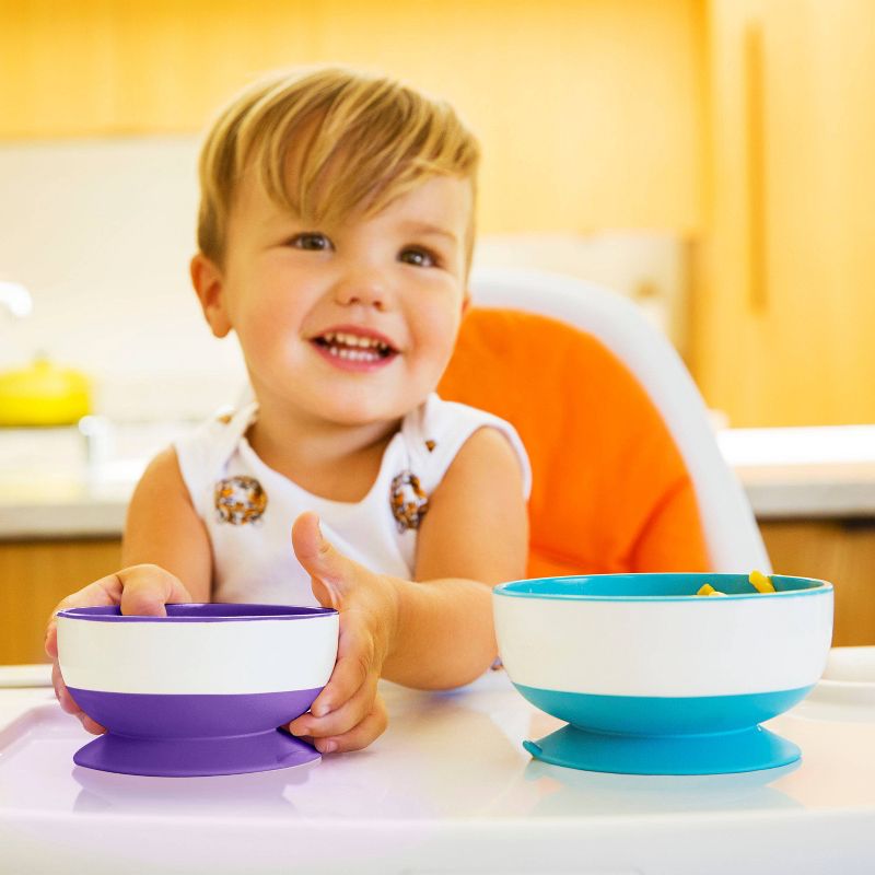 Munchkin 3pk Stay-Put Suction Bowls