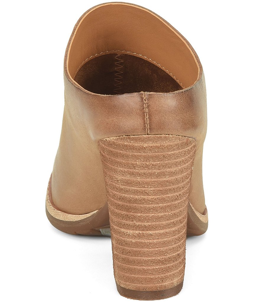 Kork-Ease Challis Leather Block Heel Mules