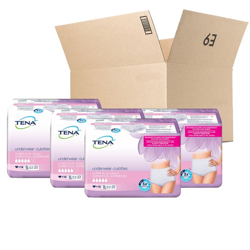 TENA Incontinence Underwear for Women - Super Plus Absorbency - XL - 56ct