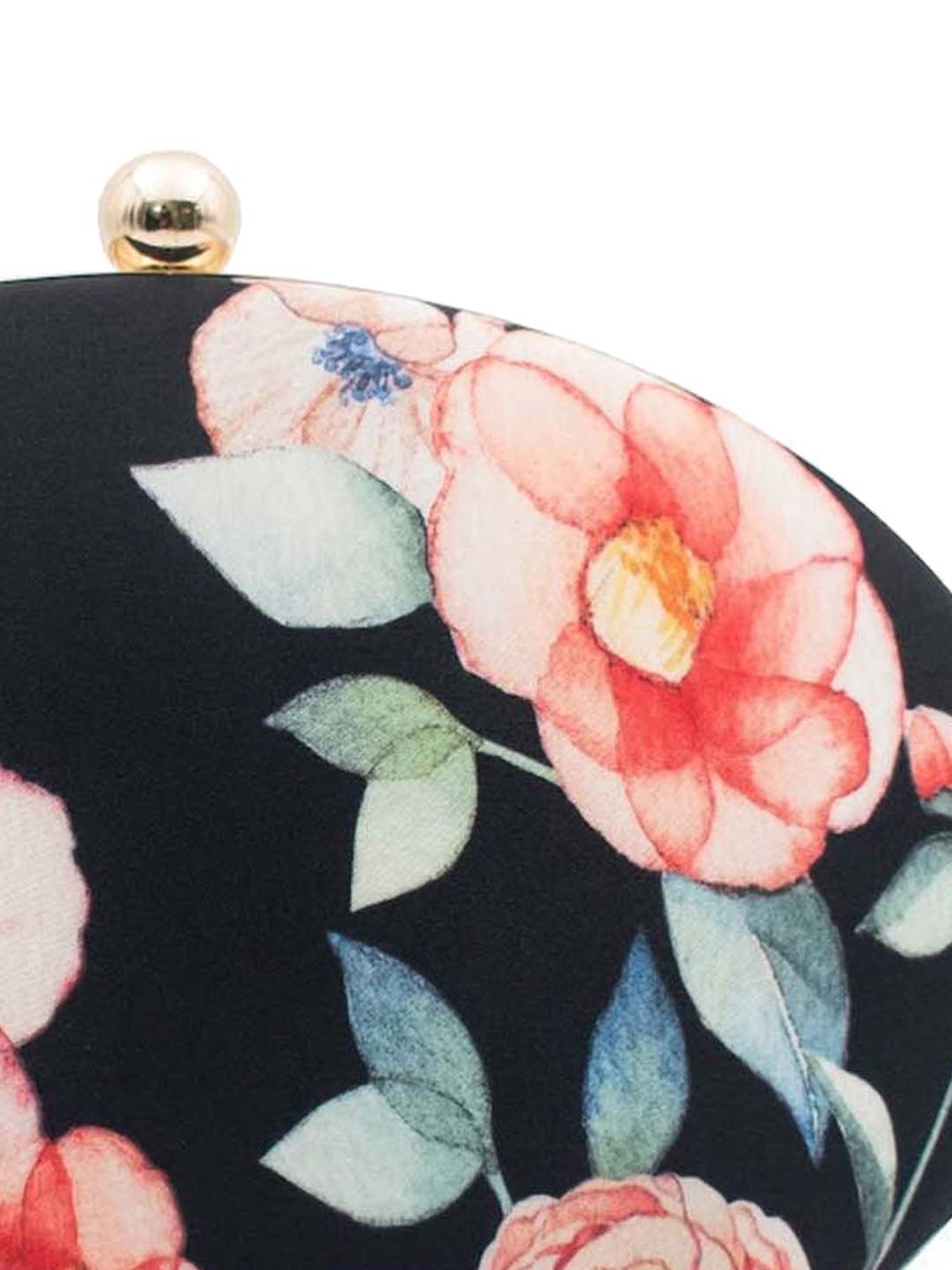 Sugarcrush Black Printed Clutch