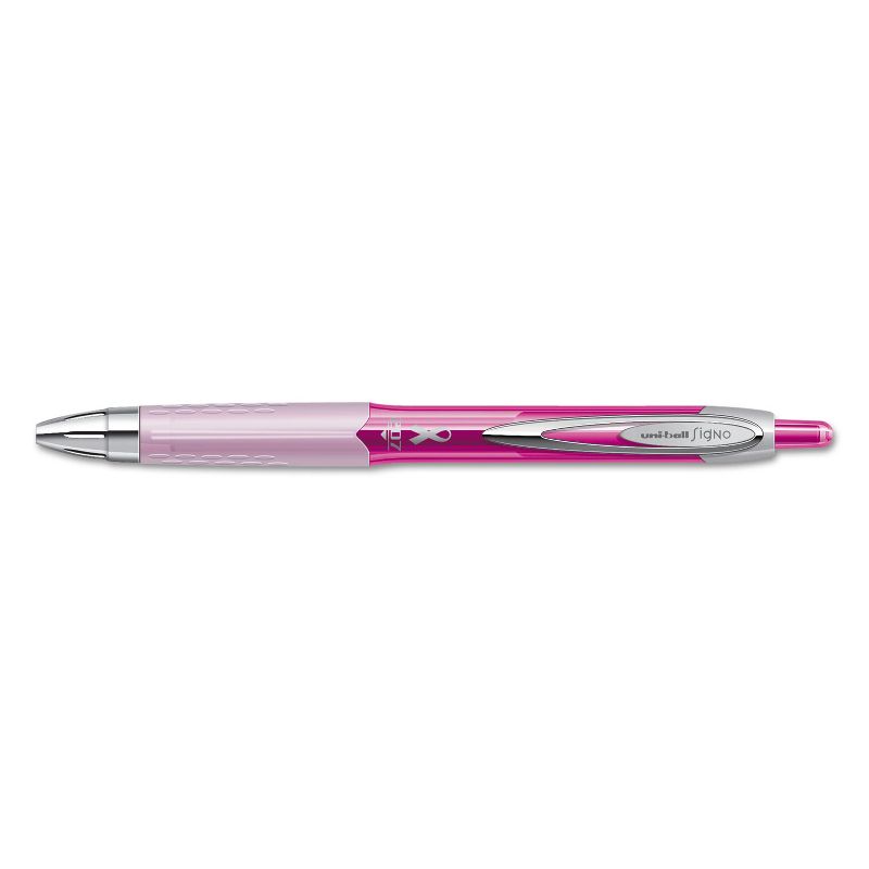 uni-ball 207 Retractable Gel Pen, 0.7mm Ink, Pink Barrel 2003896
