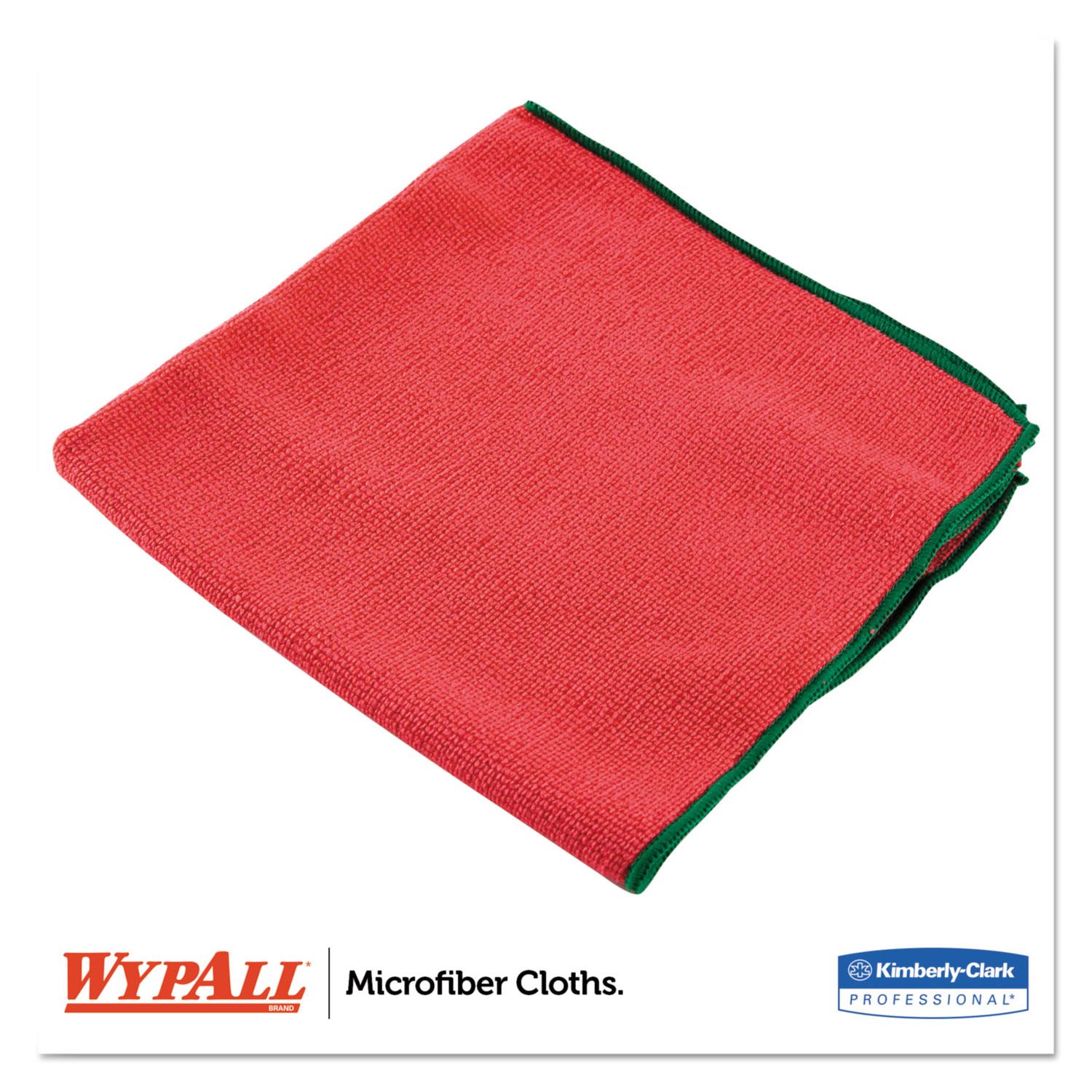 WypAll Microfiber Cloths Reusable 15 3/4 x 15 3/4 Red 6/PK 4 PK/CT 83980