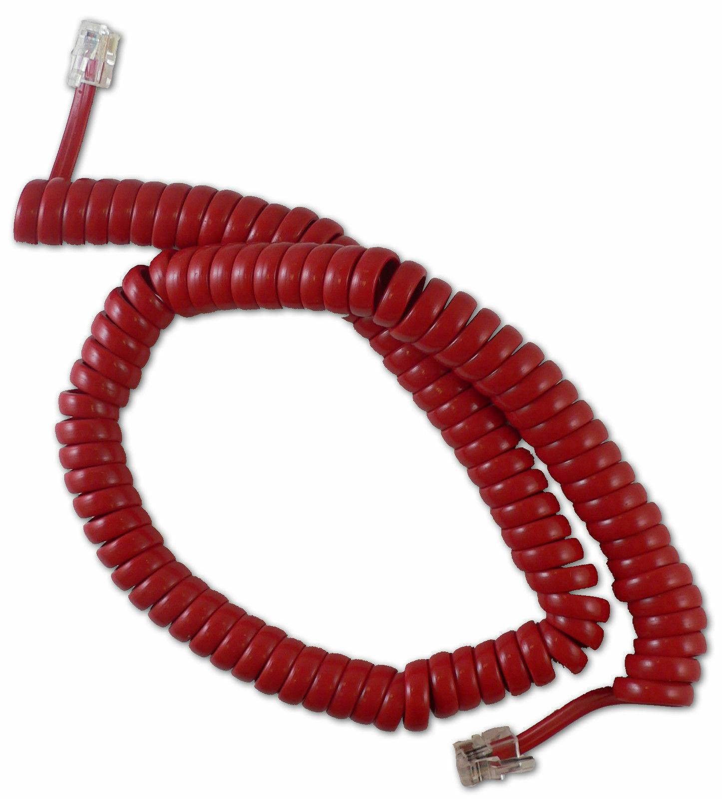 New Cablesys GCHA444012-FCR / 12 RED Phone Handset Cord 1200RD