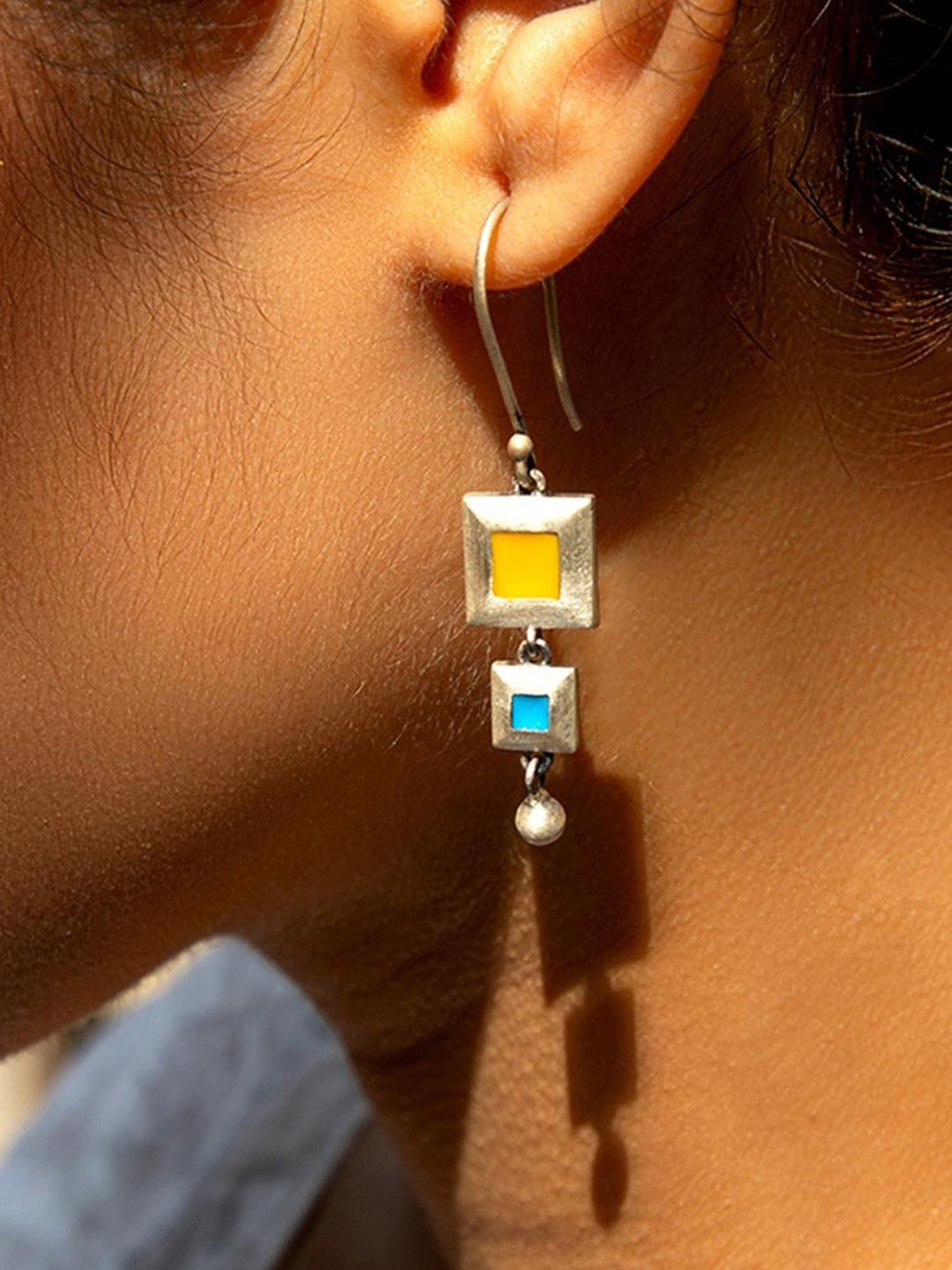 Clara 92.5 Sterling Silver Lily Earrings for Women